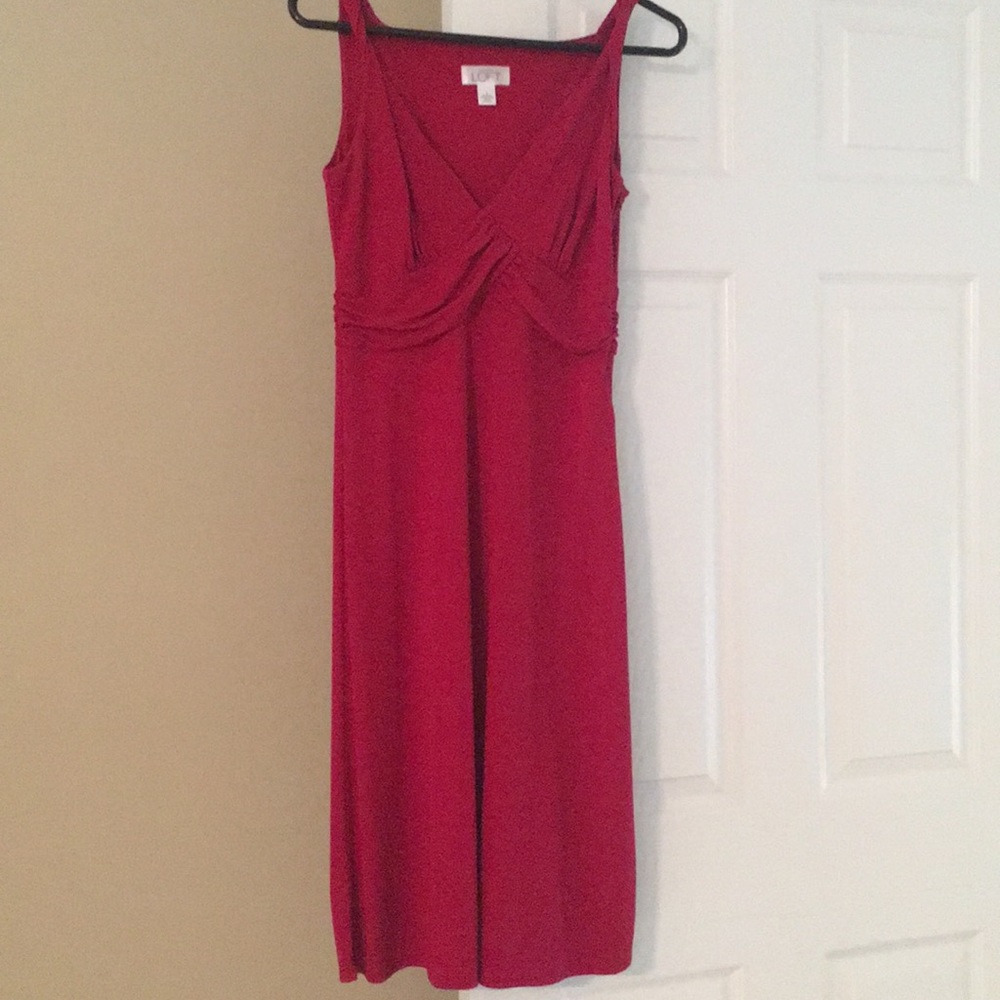 LOFT Red cocktail dress - size 2